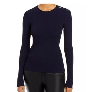 BOSS Fangeli‎ Rib-Knit Long Sleeve Sweater